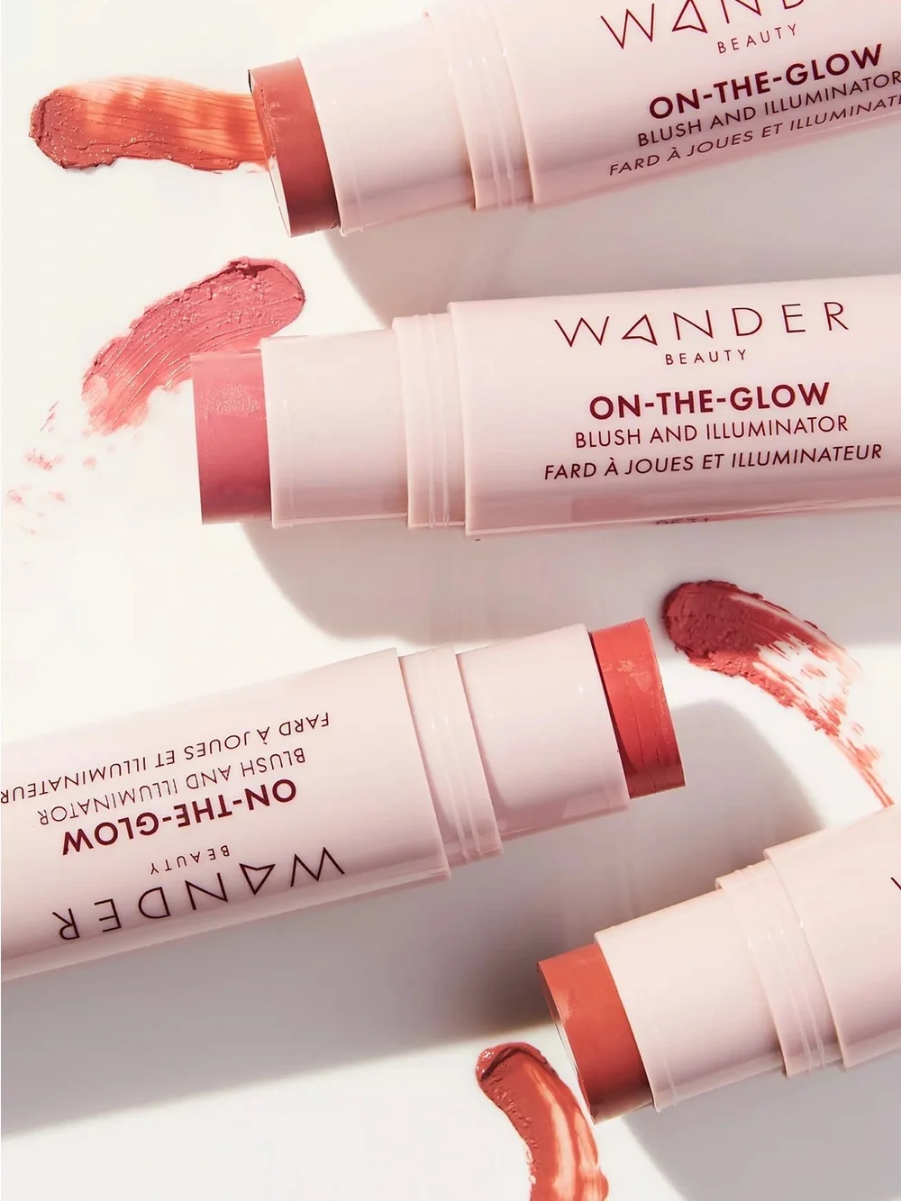 NEW! Wander Beauty On-The-Glow Dual Blush & Illuminator Stick — Dusk & Nude Glow